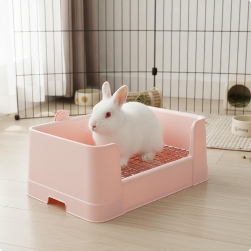Roomy bunny waste pan with - pan,
