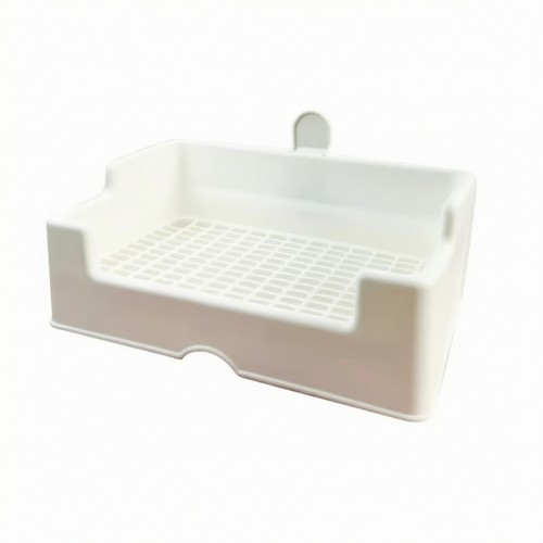 Rabbit toilet with grated - with,