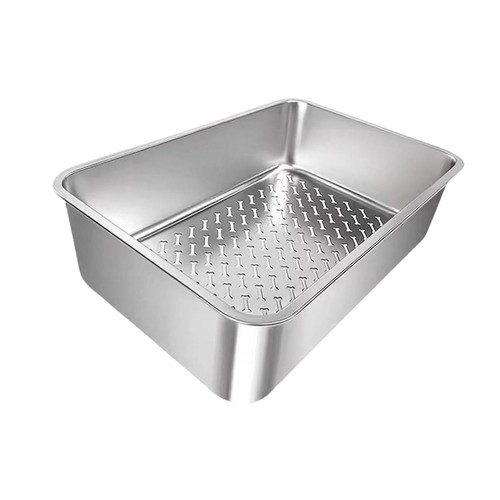 Stainless steel litter box - steel,